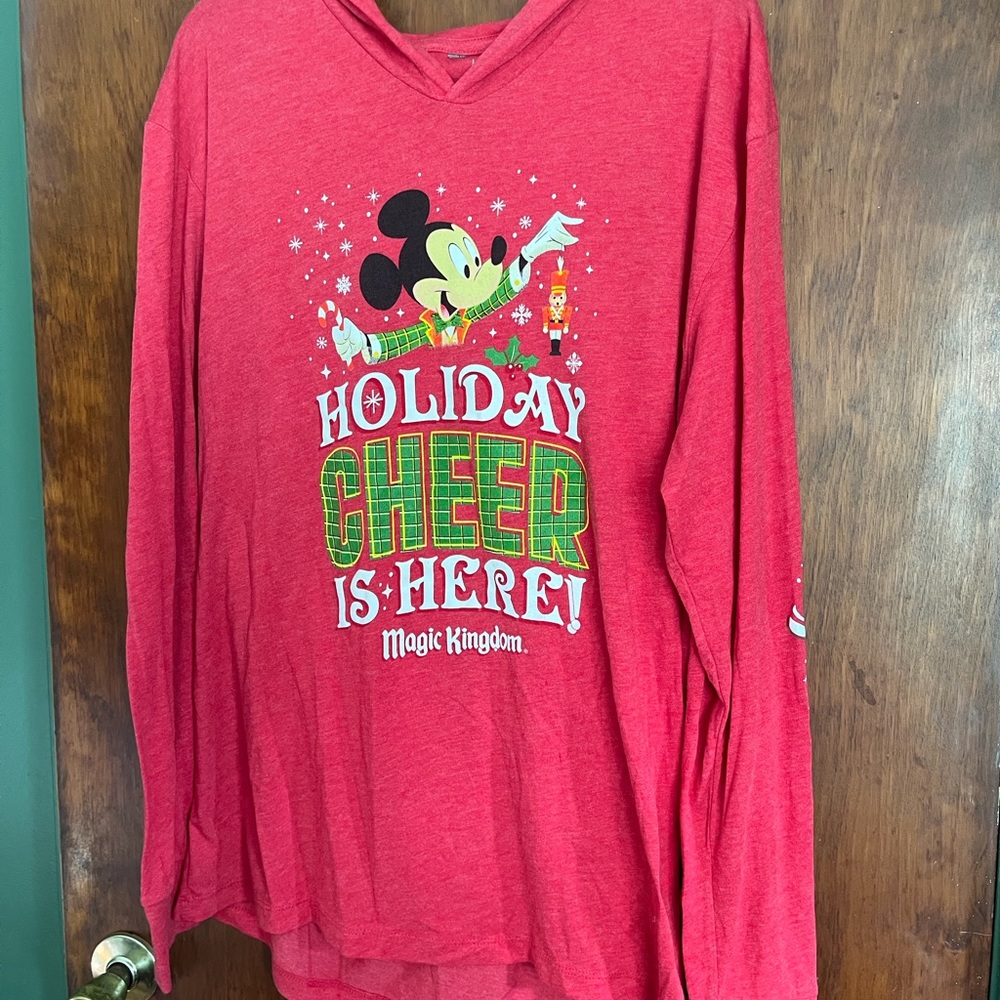 Disney Red Mickey Holiday Hoodie